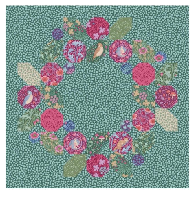 Hibernation Berry Wreath Pillow Lafayette + Beige Pattern-Digital Download-Tilda Fabrics-My Favorite Quilt Store