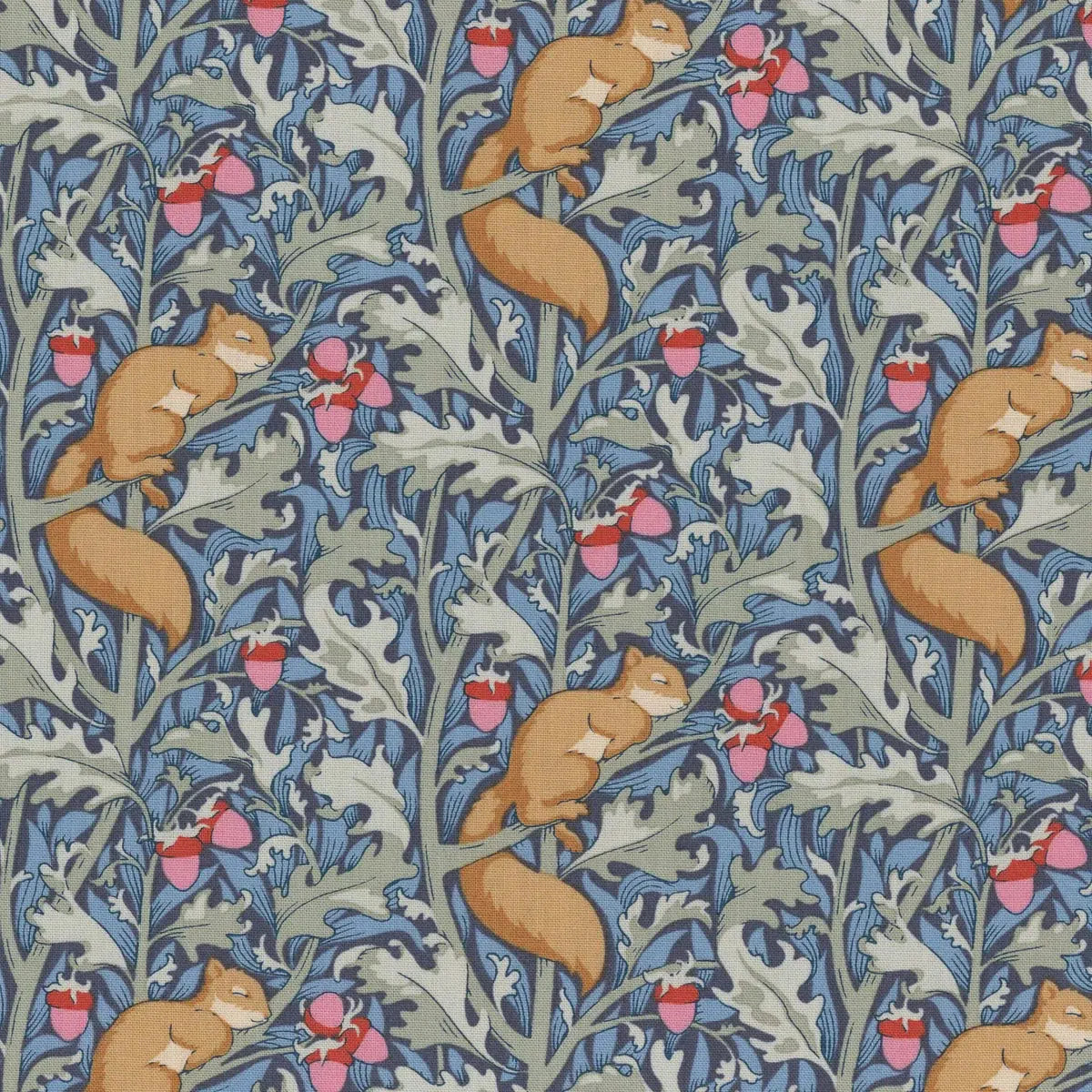 Hibernation Blue Squirldream Fabric-Tilda Fabrics-My Favorite Quilt Store