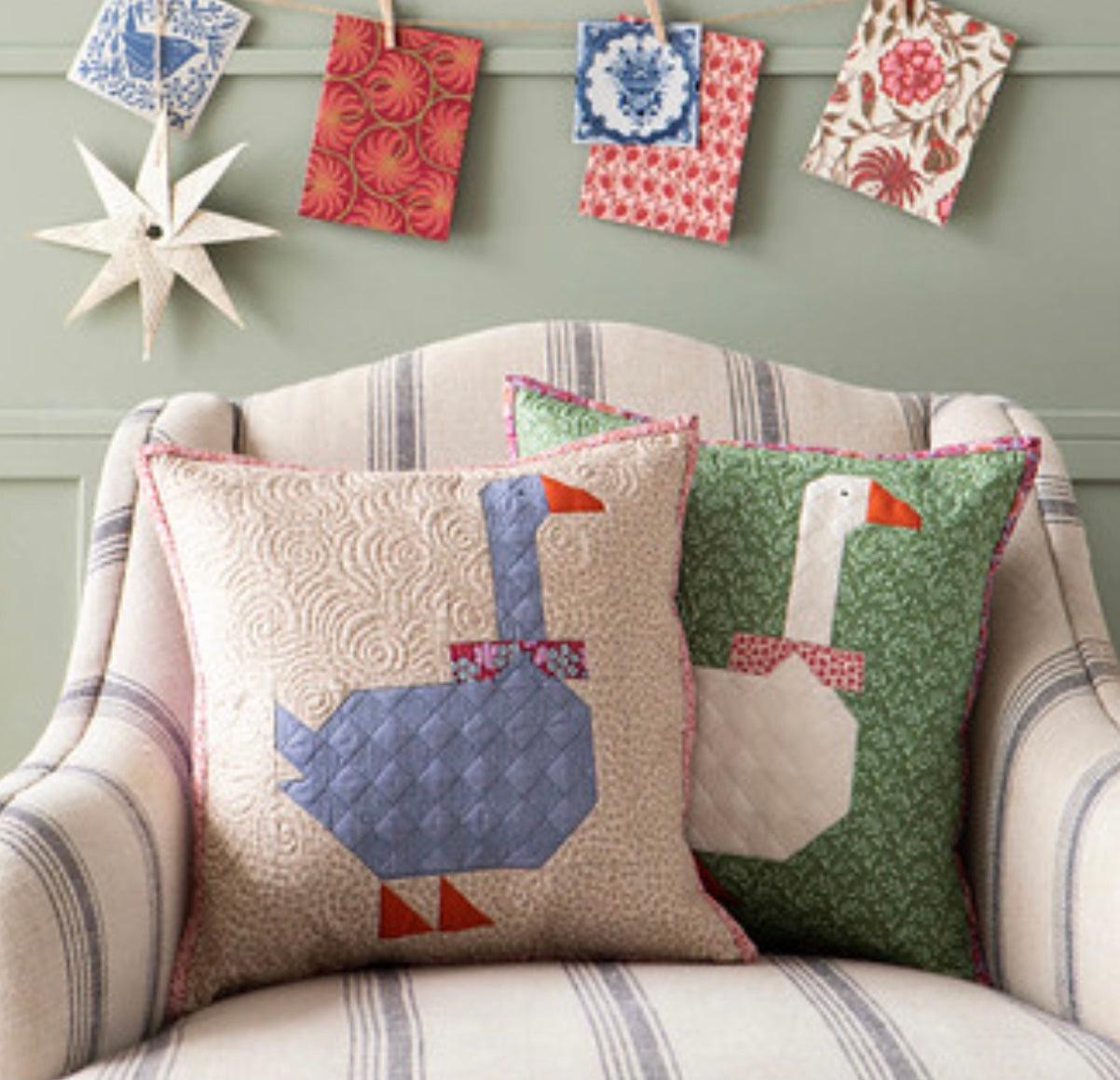 Hibernation Christmas Goose Pillow Pattern-Digital Download-Tilda Fabrics-My Favorite Quilt Store