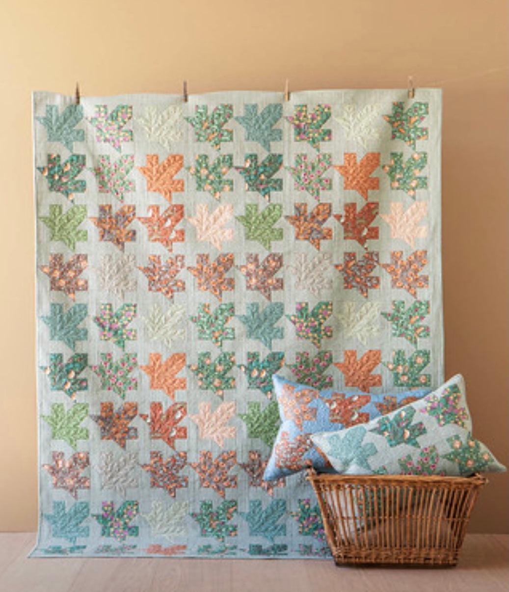 Hibernation Maple Leaf Sage Quilt Pattern-Digital Download-Tilda Fabrics-My Favorite Quilt Store