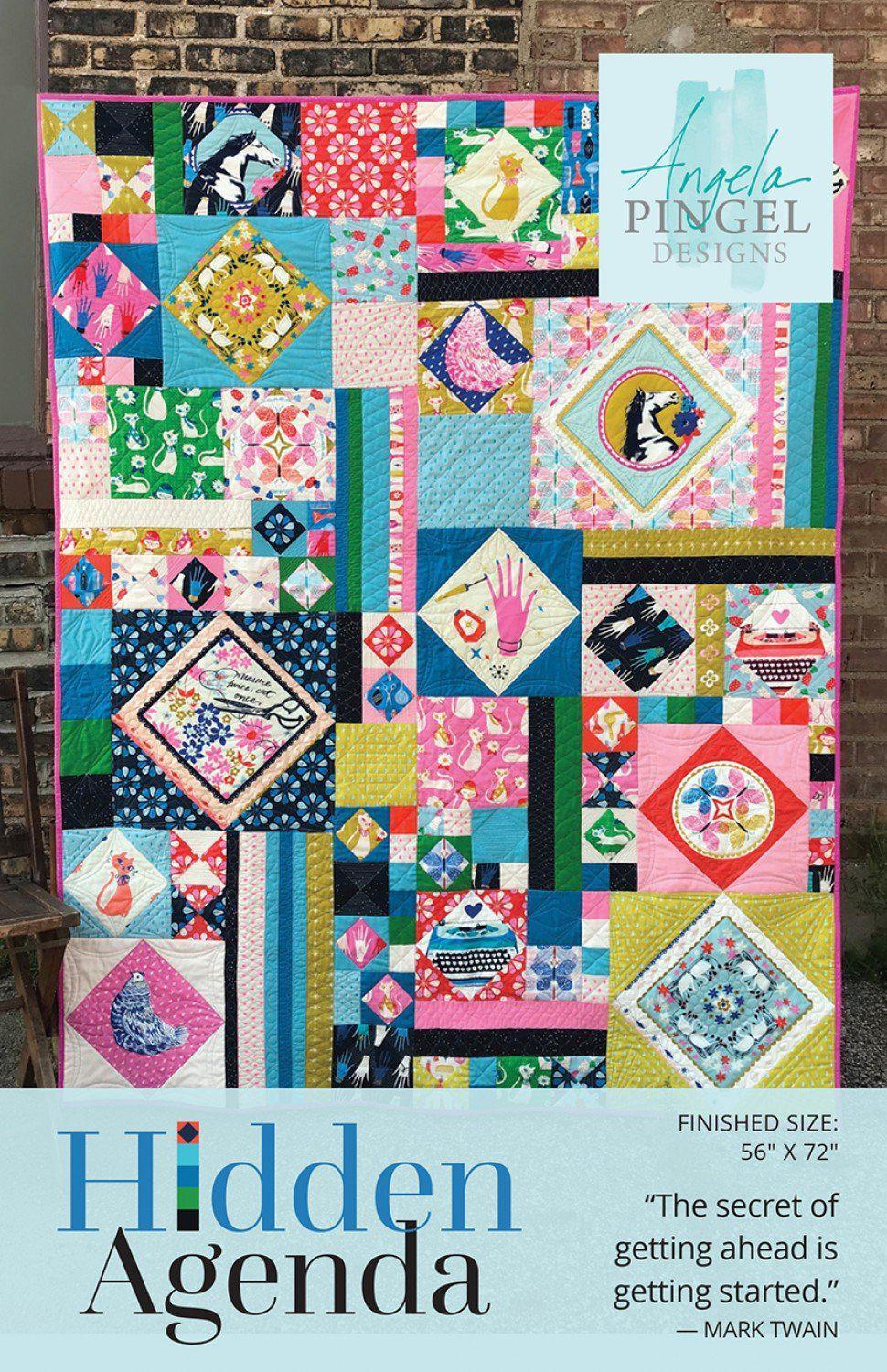 Hidden Agenda Quilt Pattern-Angela Pingel Designs-My Favorite Quilt Store