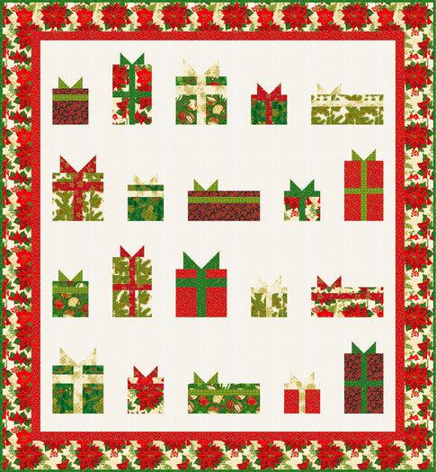 Holiday Flourish 15 Holly Jolly Quilt Pattern - Free Pattern Download-Robert Kaufman-My Favorite Quilt Store