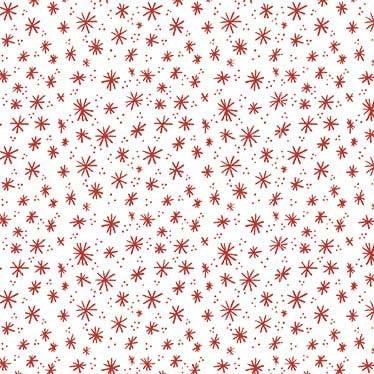 Holiday Gnomes Red Star Bright Fabric