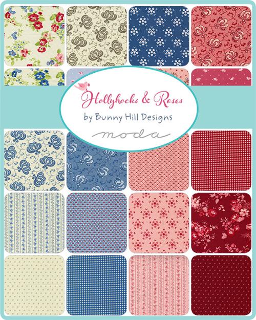 Hollyhocks and Roses 5" Charm Pack 42pc-Moda Fabrics-My Favorite Quilt Store