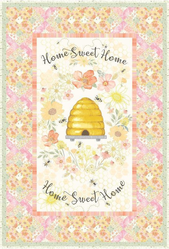 Home Sweet Home Honey Basket Quilt Kit-Timeless Treasures-My Favorite Quilt Store