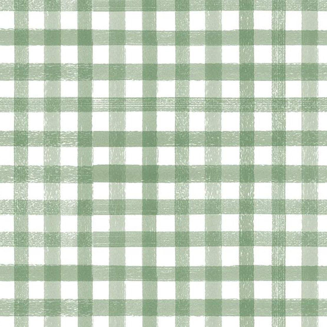 Homemade Sage Gingham Fabric-Riley Blake Fabrics-My Favorite Quilt Store