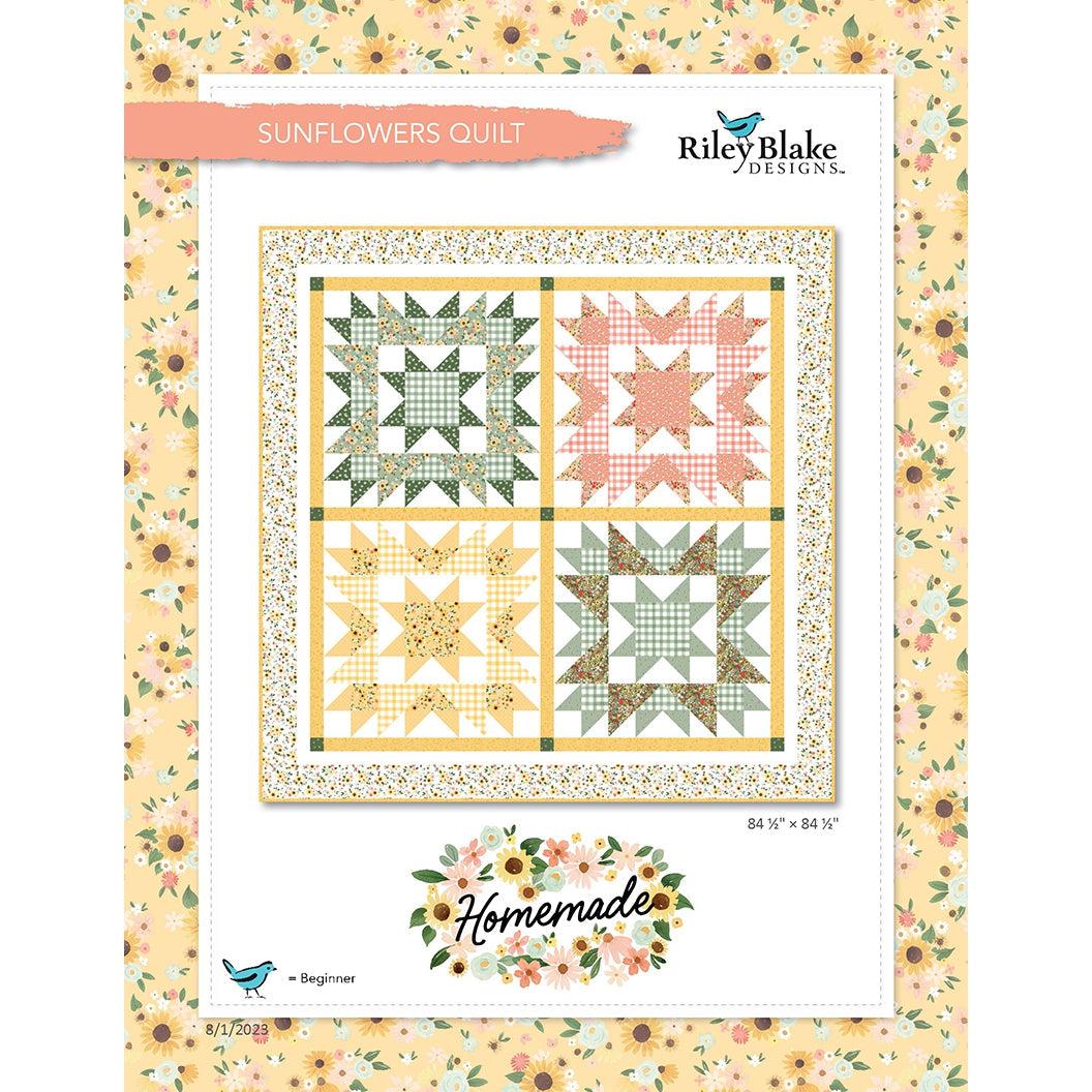 Homemade Sunflowers Quilt - Free Pattern Download