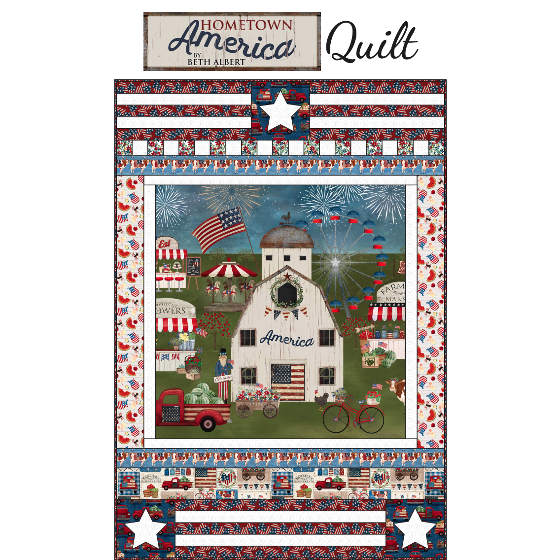 Hometown America Quilt Pattern - Free Digital Download