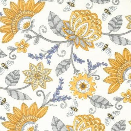 Honey & Lavender Milk Garden Jaquard Fabric-Moda Fabrics-My Favorite Quilt Store