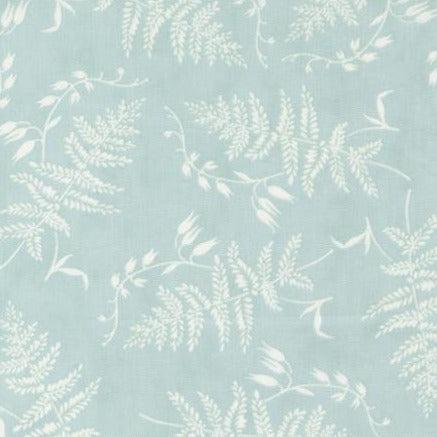 Honeybloom Water Floral Fern Frond Fabric