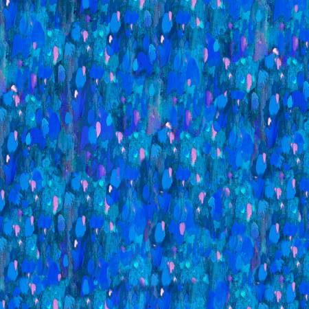 Hootie Patootie Blue Paint Texture Blender Fabric-P & B Textiles-My Favorite Quilt Store