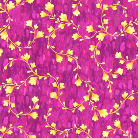 Hootie Patootie Hot Pink Vines Fabric-P & B Textiles-My Favorite Quilt Store