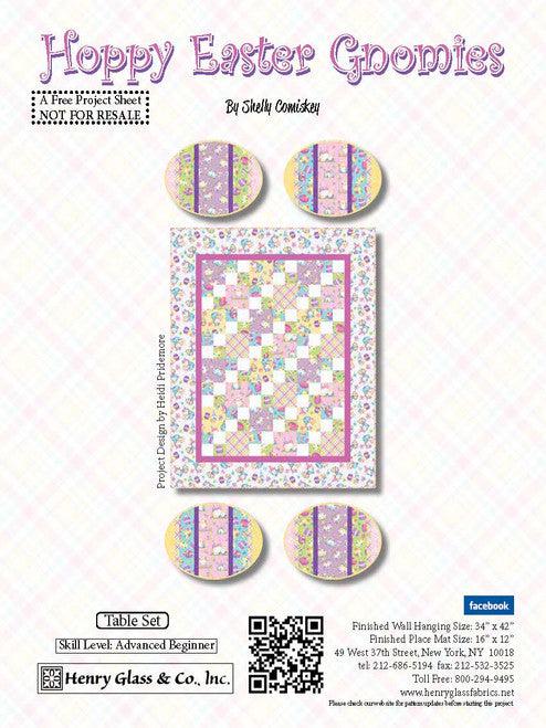 Hoppy Easter Gnomies Quilt Pattern - Free Digital Download-Henry Glass Fabrics-My Favorite Quilt Store