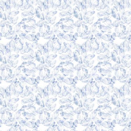 House of Blooms Periwinkle Ethereal Flight Fabric