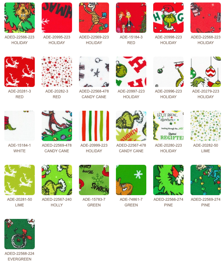 How The Grinch Stole Christmas Holiday Fat Quarter Bundle-Robert Kaufman-My Favorite Quilt Store