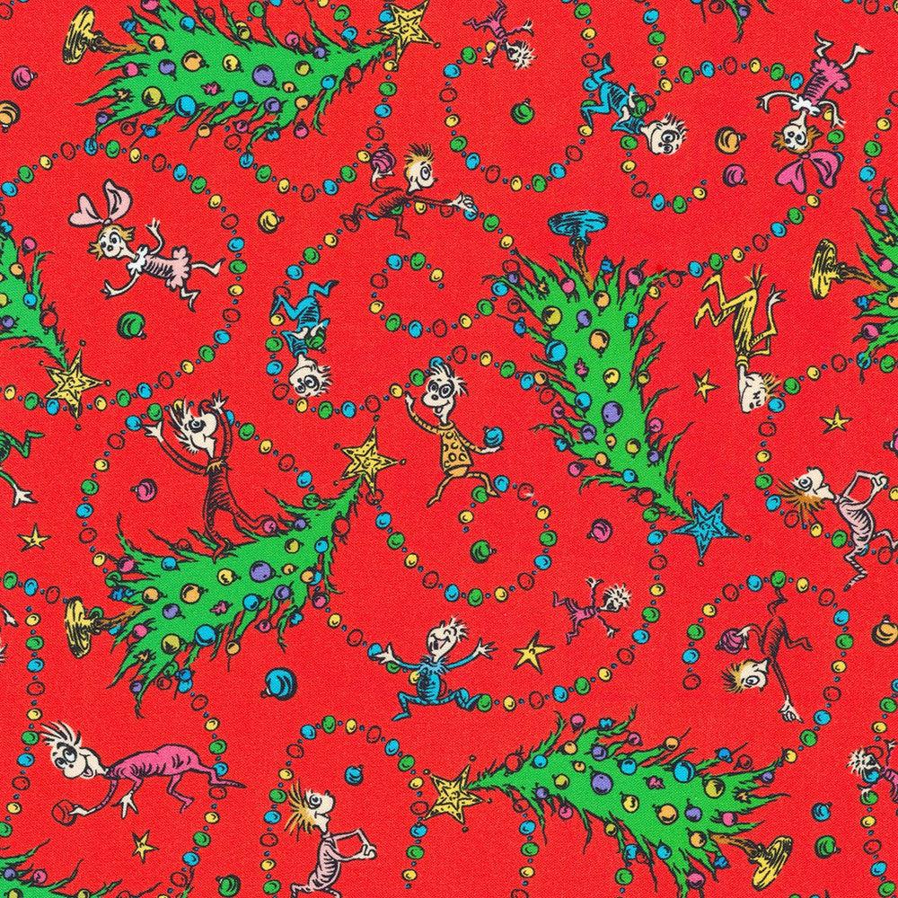 How The Grinch Stole Christmas Holiday Grinch Celebration Dr. Seuss Fabric-Robert Kaufman-My Favorite Quilt Store