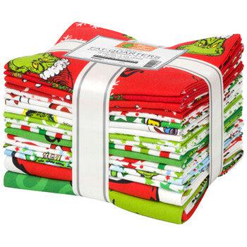 How The Grinch Stole Christmas Traditional Fat Quarter Bundle + Panels-Robert Kaufman-My Favorite Quilt Store