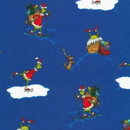 How The Grinch Stole Royal Christmas Dr. Seuss Fabric-Robert Kaufman-My Favorite Quilt Store