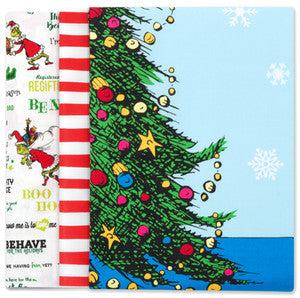 How the Grinch Stole Christmas Advent Calendar Quilt Kit-Robert Kaufman-My Favorite Quilt Store