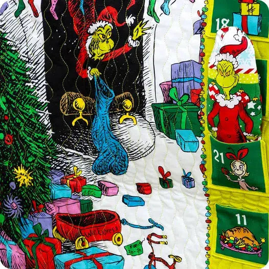 How the Grinch Stole Christmas Grinchmas Advent Calendar Quilt Kit-Robert Kaufman-My Favorite Quilt Store