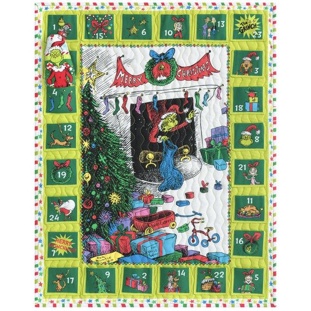 How the Grinch Stole Christmas Grinchmas Advent Calendar Quilt Kit-Robert Kaufman-My Favorite Quilt Store