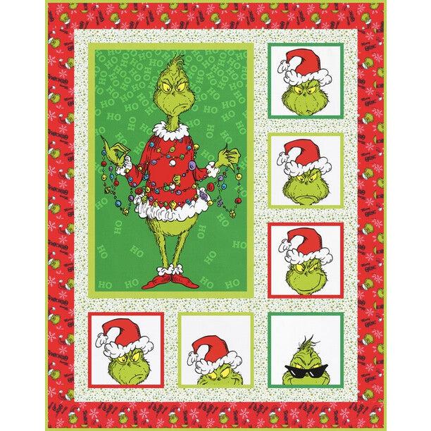 How the Grinch Stole Christmas Mischief Quilt Kit-Robert Kaufman-My Favorite Quilt Store