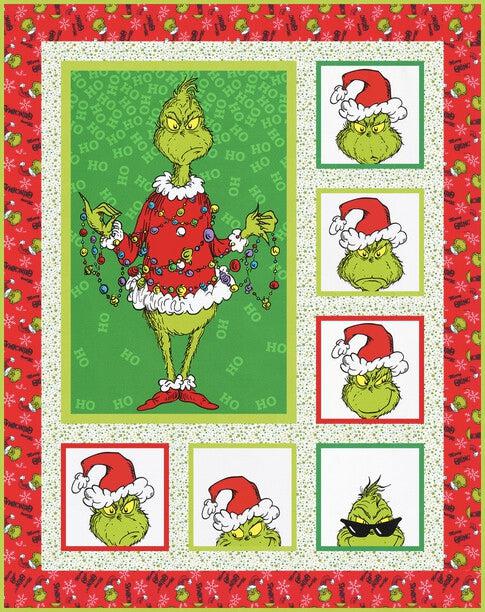 How the Grinch Stole Christmas Mischief Quilt Kit-Robert Kaufman-My Favorite Quilt Store