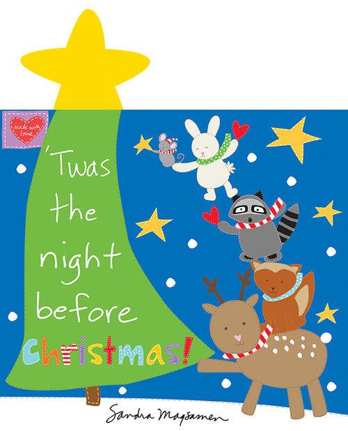 Huggable & Loveable Night Before Christmas Book Panel 36"-Studio e Fabrics-My Favorite Quilt Store
