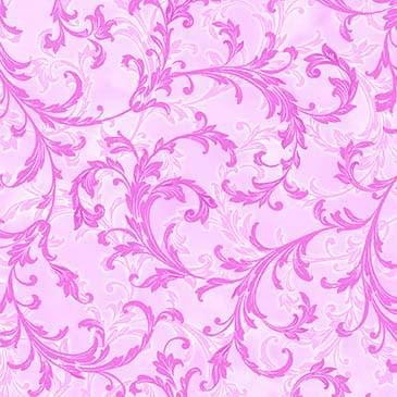 Hydrangea Dreams Blush Spring Scroll Fabric-Michael Miller Fabrics-My Favorite Quilt Store