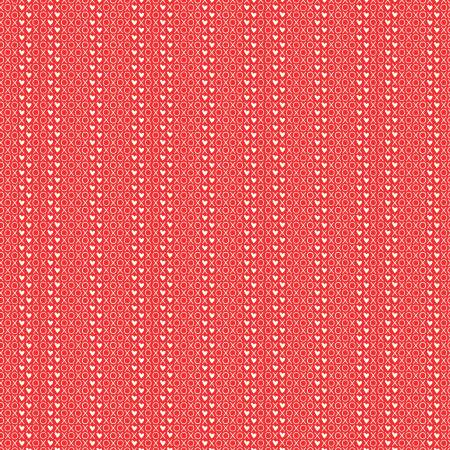 I Love Us Red XOX Fabric