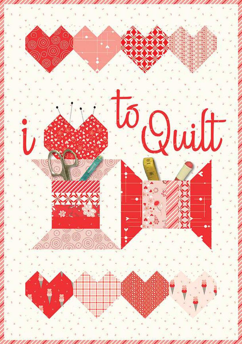 I Love to Quilt Wall Hanging Quilt Pattern-Riley Blake Fabrics-My Favorite Quilt Store
