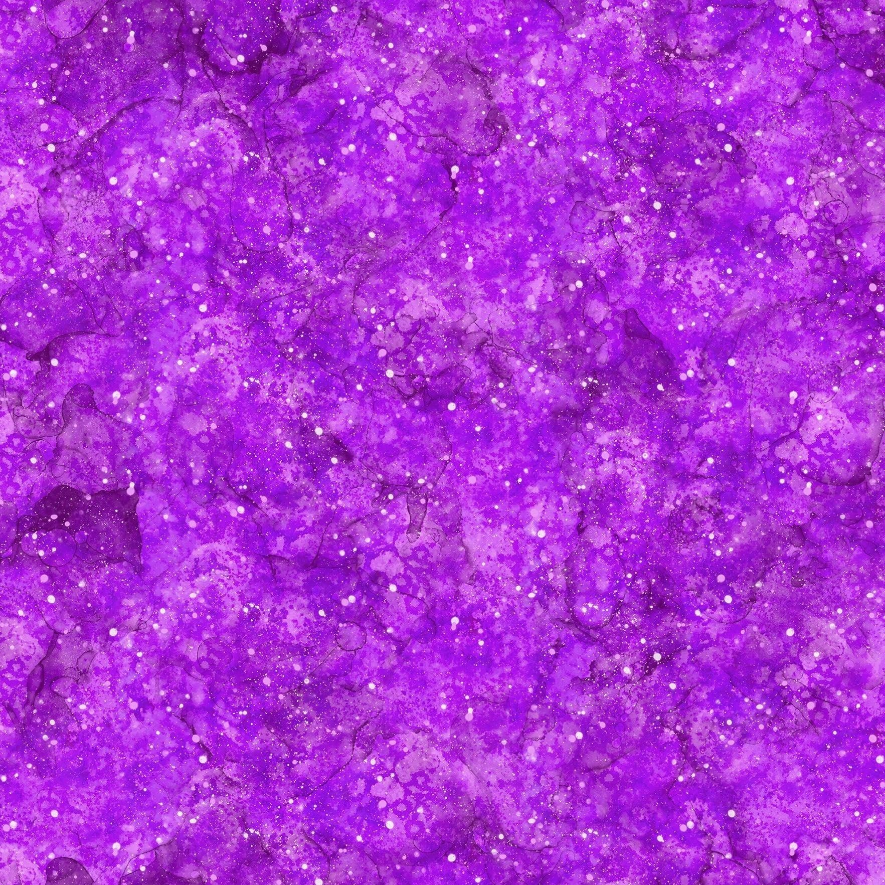 Illuminations Magenta Starry Sky Digital Print Fabric