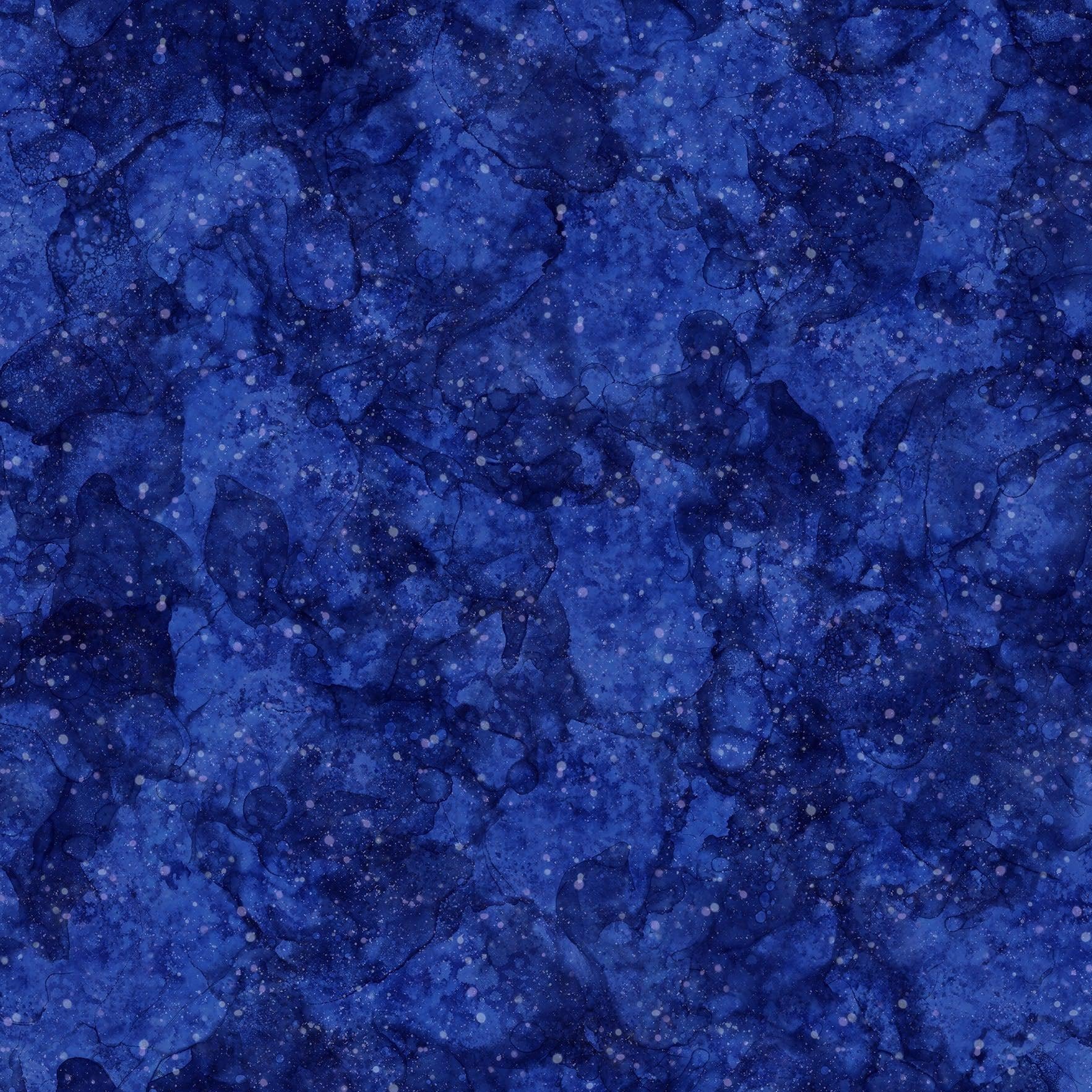 Illuminations Navy Starry Sky Digital Print Fabric