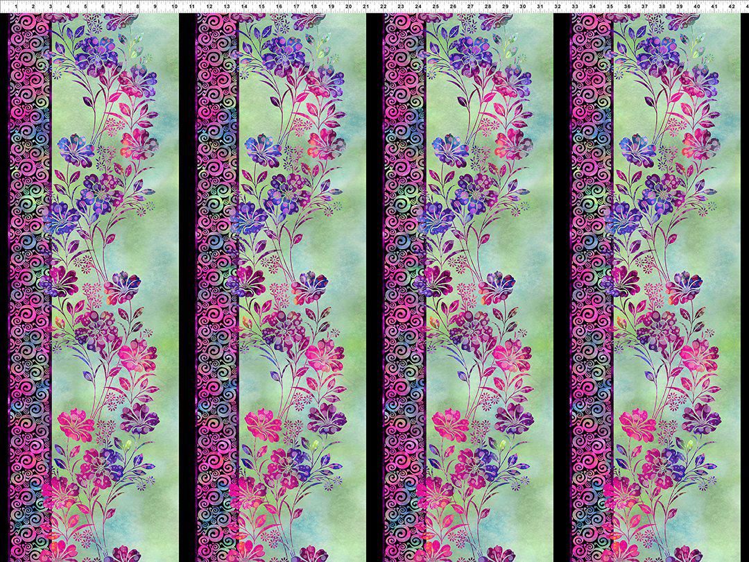 Impressions Mint Border Fabric-In The Beginning Fabrics-My Favorite Quilt Store