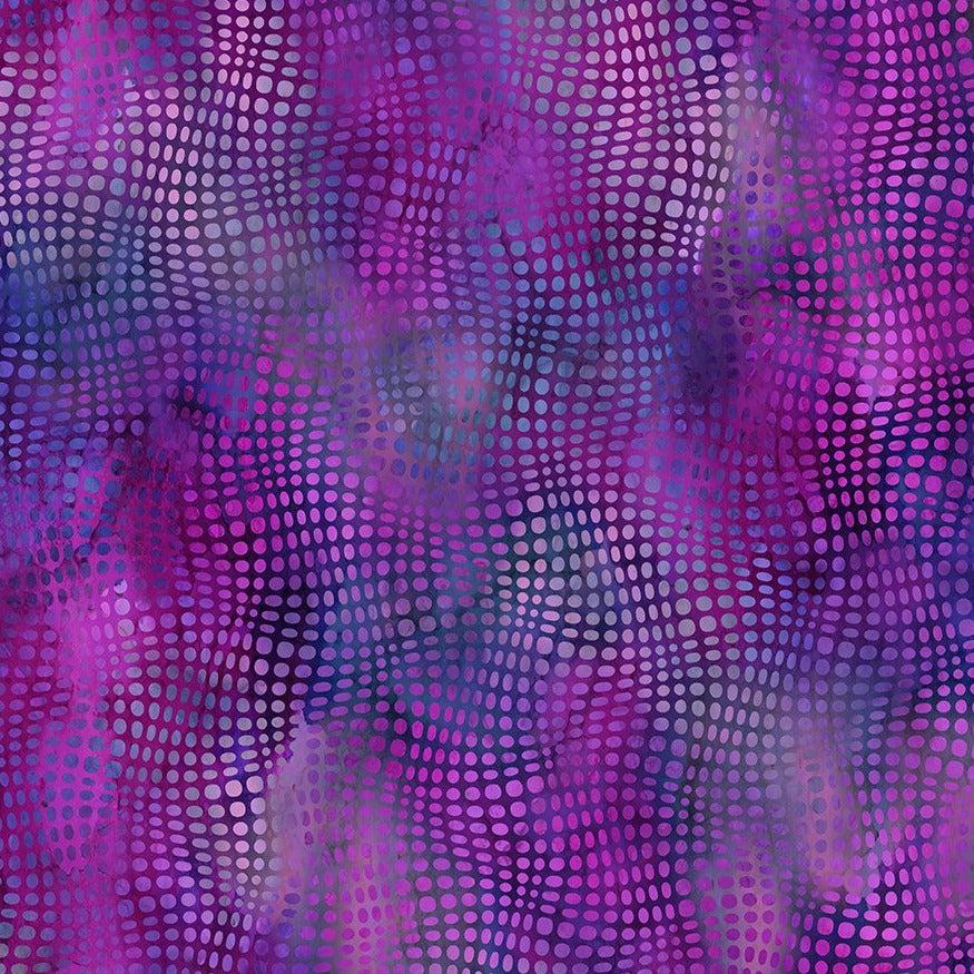 Impressions Purple Dot Abstract Fabric