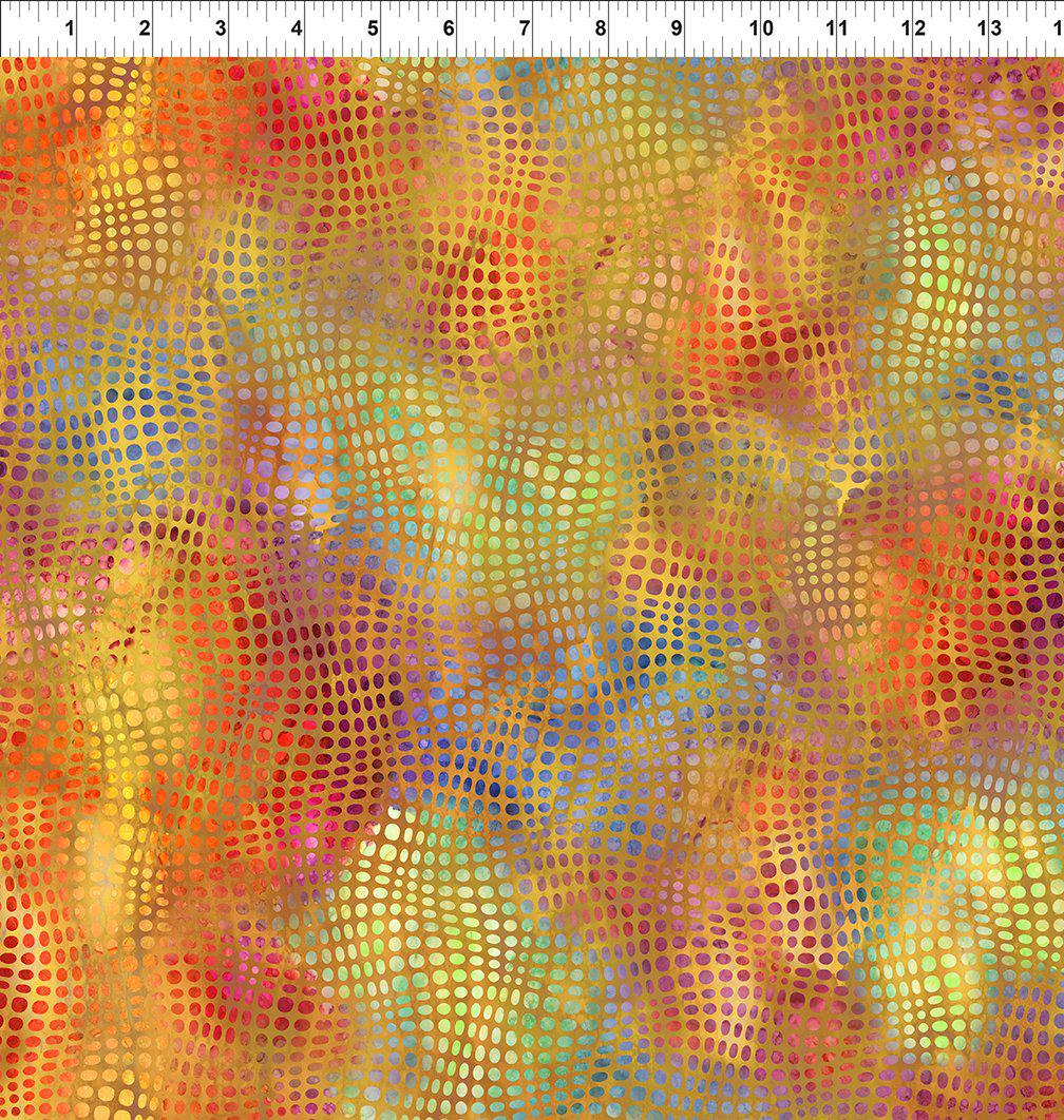 Impressions Yellow Dot Abstract Fabric-In The Beginning Fabrics-My Favorite Quilt Store