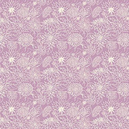 In the Garden Lilac Dahlia Dream Fabric