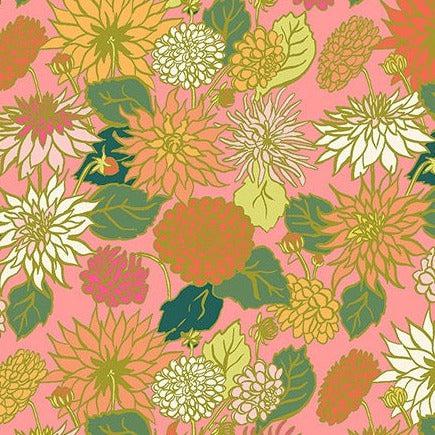 In the Garden Petal Dahlia Love Fabric-Windham Fabrics-My Favorite Quilt Store