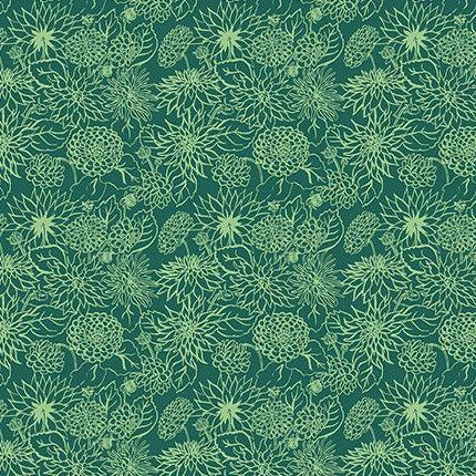 In the Garden Verdant Dahlia Dream Fabric-Windham Fabrics-My Favorite Quilt Store