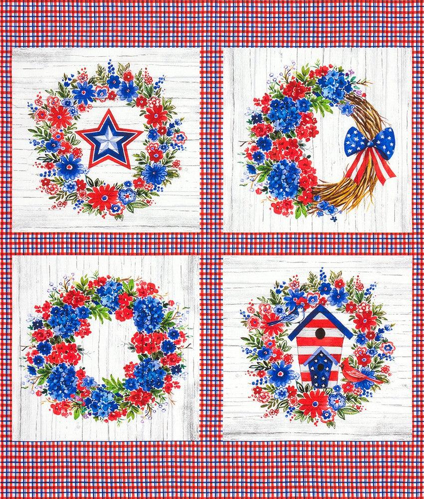 Independence Day Americana Panel - 36" x 44"-Robert Kaufman-My Favorite Quilt Store
