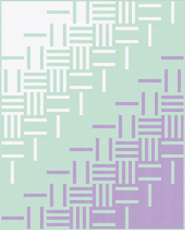 Intertwine Orchid Ice Quilt Kit-Robert Kaufman-My Favorite Quilt Store