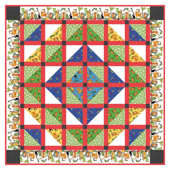 Into the Jungle Free Digital Download Pattern-Benartex Fabrics-My Favorite Quilt Store