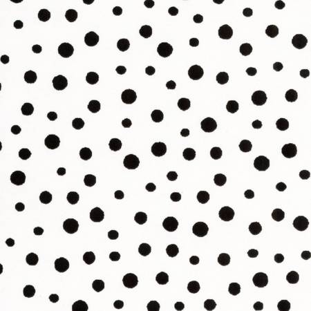 Irregular Spots White Fabric