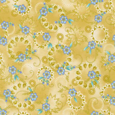 Jaikumari Cream Swirl Fabric-Robert Kaufman-My Favorite Quilt Store