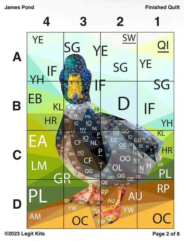 James Pond Pattern-Legit Kits-My Favorite Quilt Store