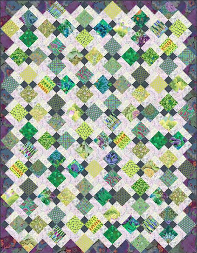 Jewel Box Kaffe Meadow Colorway Quilt Kit-Free Spirit Fabrics-My Favorite Quilt Store