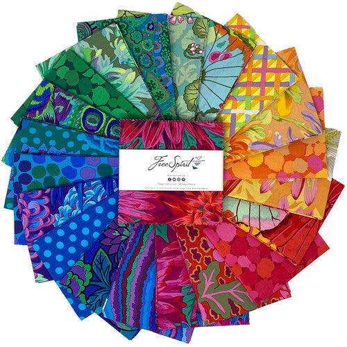 Jewel Box Kaffe Rainbow Colorway Quilt Kit-Free Spirit Fabrics-My Favorite Quilt Store