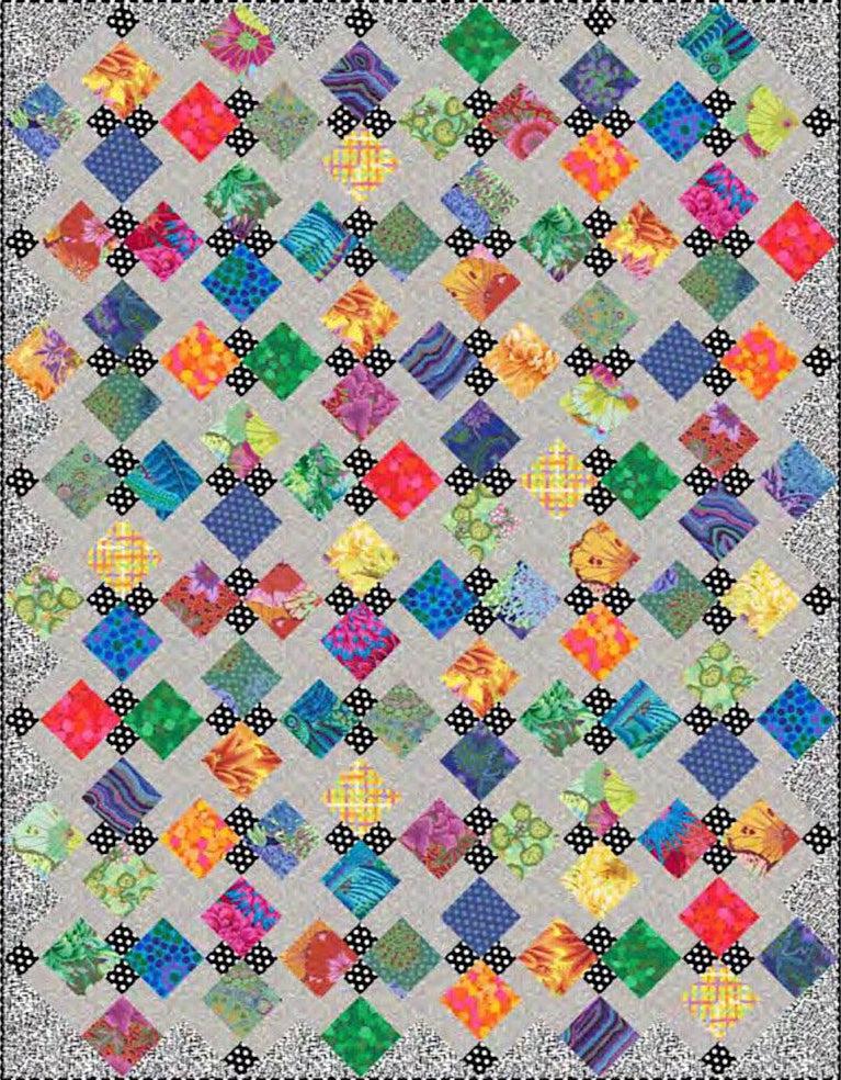 Jewel Box Kaffe Rainbow Colorway Quilt Kit-Free Spirit Fabrics-My Favorite Quilt Store