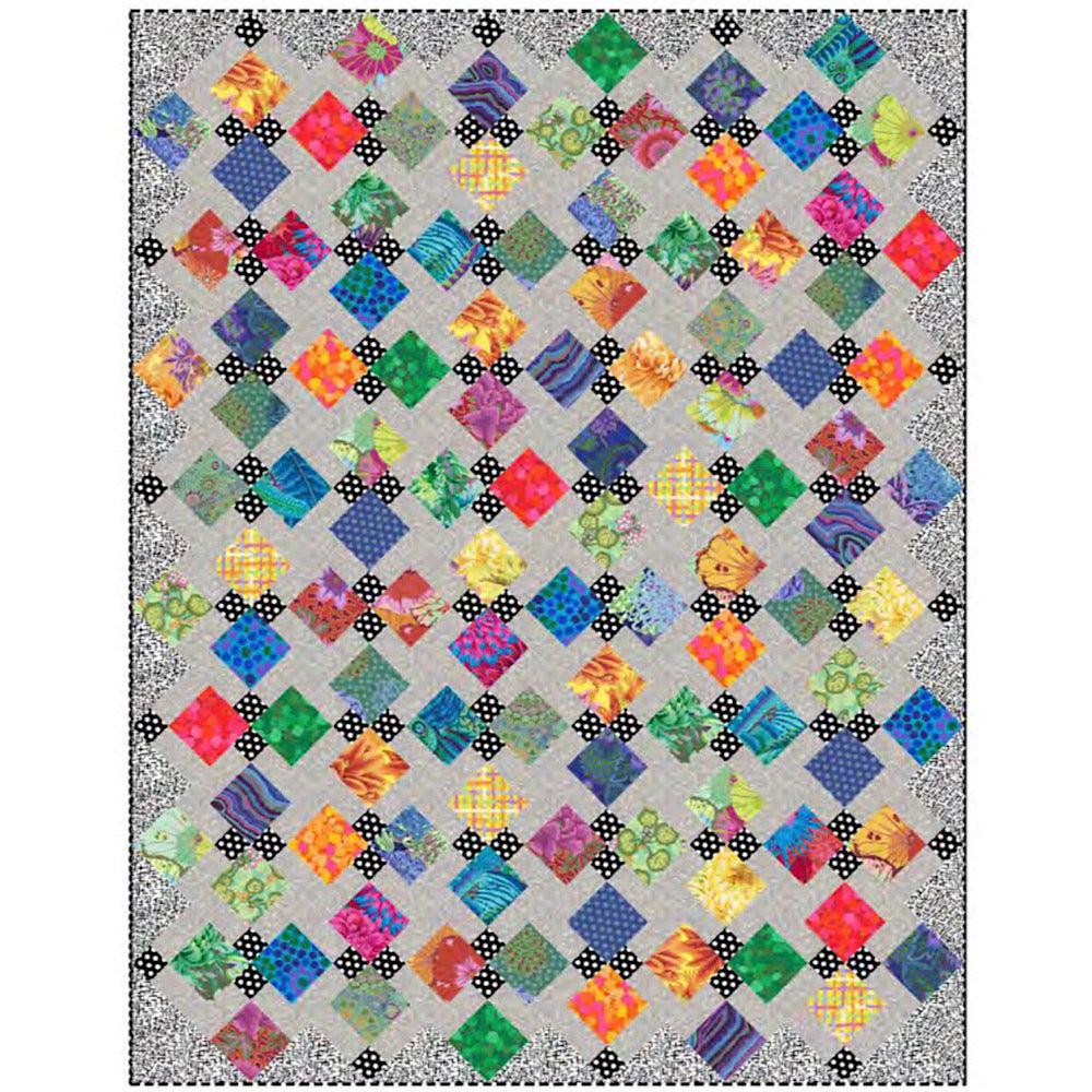Jewel Box Kaffe Rainbow Colorway Quilt Kit-Free Spirit Fabrics-My Favorite Quilt Store
