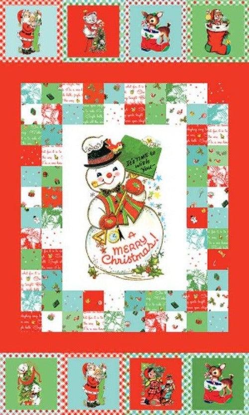 Jingle Bells Multi A Merry Christmas 24" Panel-Riley Blake Fabrics-My Favorite Quilt Store